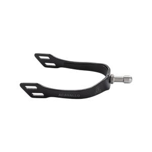 ac739-totalblack-horse-spurs-with-interchangeable-collar-acavallo-arena-aluplus-2-0-totalblack