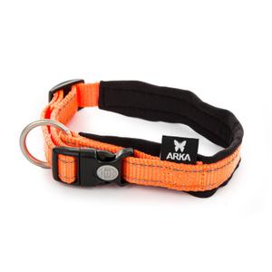 3008011-adjustable-nylon-dog-collar-arka-haok-s-orange-15x30-35-cm