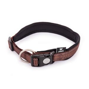 3008041-adjustable-nylon-dog-collar-arka-haok-l-brown-25x55-60-cm