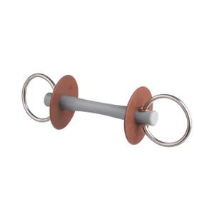 6524911-130-horse-bits-beris-avec-canon-et-anneau-doux-comfort-fin-130-mm-grey-silver-brown-7-5-cm-x-130-mm