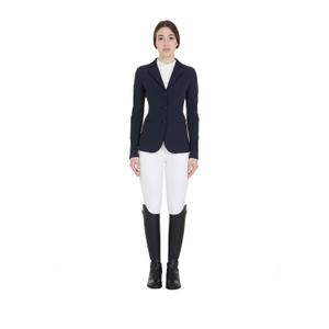 et06001-navy-three-button-competition-jacket-for-women-equestro-blue