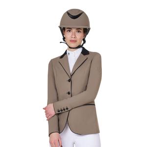 et06001-walnut-18-1112-three-button-competition-jacket-for-women-equestro-walnut