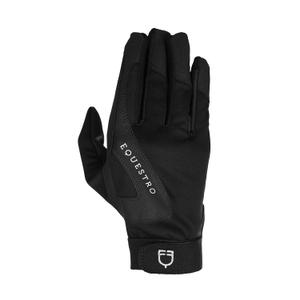 et40001-black-women-s-technical-fabric-riding-gloves-with-fleece-lining-equestro-black