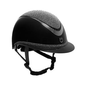 etw02012-black-silver-riding-helmet-for-women-equestro-homologation-en-1384-2023-etw02012-black-silver