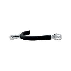 sr00606-rubber-covered-spurs-for-english-horse-equestro-black-silver