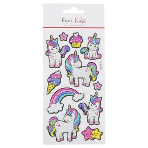 901601006-set-of-5-stickers-horse-riding-unicorn-stickers-star-equi-kids-relief-pink-one-size
