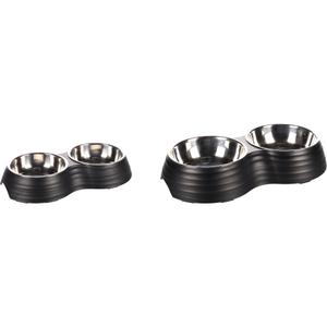 517458-dog-food-and-water-bowl-flamingo-duo-dinner-aschau-black-silver