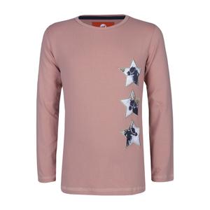 590711-511-children-s-long-sleeved-t-shirt-red-horse-fame-fw22-511-garnet-rose