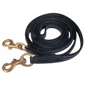 k381-bla-bra-braided-rubber-long-rein-for-horses-karlslund-black-gray-brass-250-cm