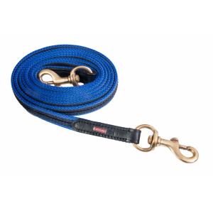 k381-blu-chr-braided-rubber-long-rein-for-horses-karlslund-blue-chrome-250-cm