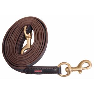 k381-bro-bra-braided-rubber-long-rein-for-horses-karlslund-brown-brass-250-cm