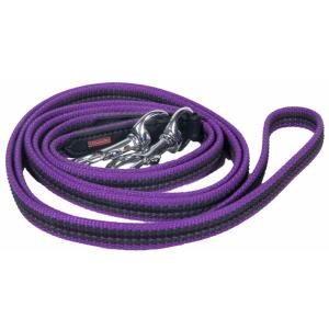 k381-pur-chr-braided-rubber-long-rein-for-horses-karlslund-purple-chrome-250-cm