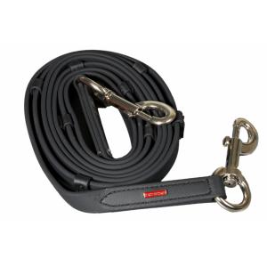 k384s-bla-bra-horse-reins-with-stoppers-karlslund-black-brass-14-mm