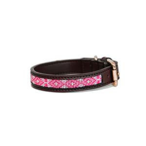 42548-14-m-dog-collar-with-handmade-beads-kentucky-pink