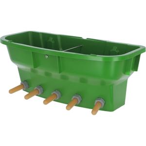 14291-nursing-bucket-for-cattle-with-5-lids-nipples-kerbl-multi-feeder-green-30-l