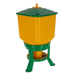 70276-automatic-feeder-with-feet-kerbl-yellow-green-30-l