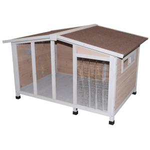 81334-dog-house-with-plexiglass-kerbl-overview-brown-134x92x82-cm