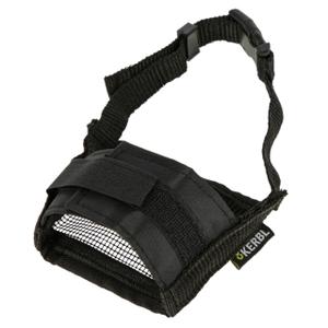 82143-dog-muzzle-nylon-kerbl-black-12x14-cm