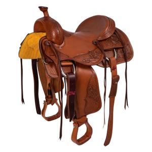 mbh08007-chestnut-western-saddle-for-horse-with-flower-tooling-mcbryan-brown