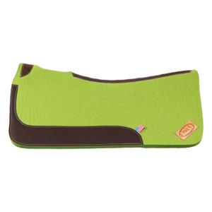 plh09015-lime-western-saddle-pad-for-horse-made-of-felt-with-leather-reinforcement-pool-s-lime-one-size