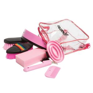 401328-9-piece-horse-grooming-kit-roma-pink-one-size
