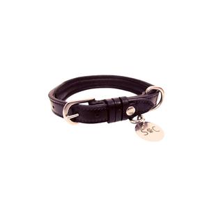 p18b40-dog-collar-silver-crown-jo-black-40-cm